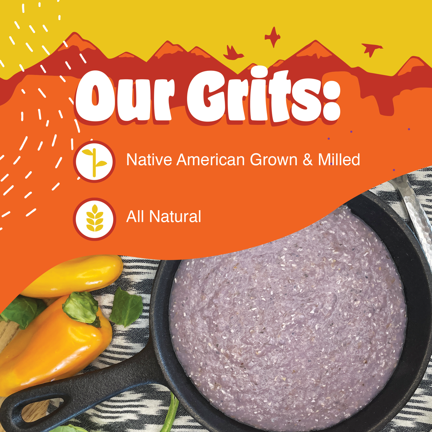 Western Heirloom Blue Corn Grits