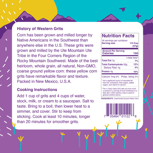 Western Heirloom Yellow Corn Grits