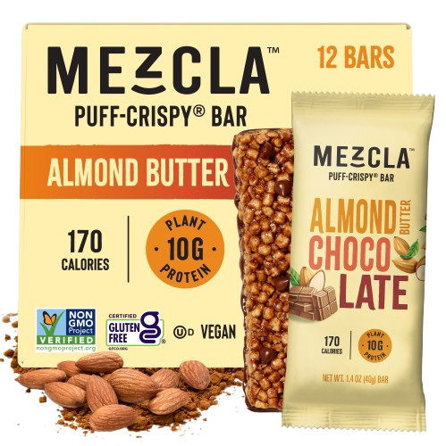 Mezcla Almond Butter Chocolate Bars - 12 bars x 1.4 oz case