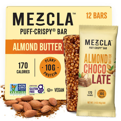 Mezcla Almond Butter Chocolate Bars - 12 bars x 1.4 oz case