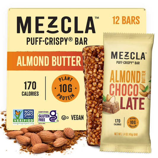 Mezcla Almond Butter Chocolate Bars - 12 bars x 1.4 oz case