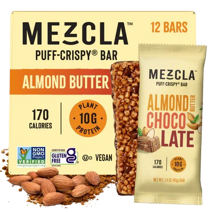 Mezcla Almond Butter Chocolate Bars - 12 bars x 1.4 oz case
