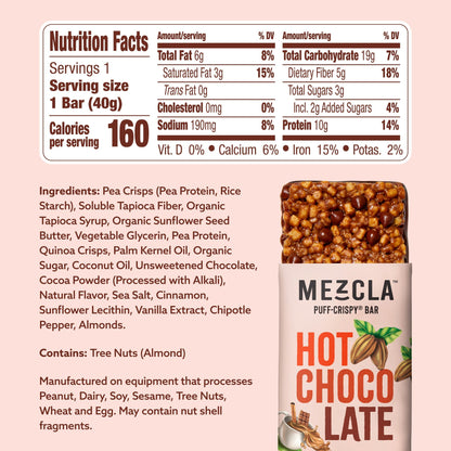 Mezcla Hot Chocolate Bars - 12 bars x 1.4 oz case
