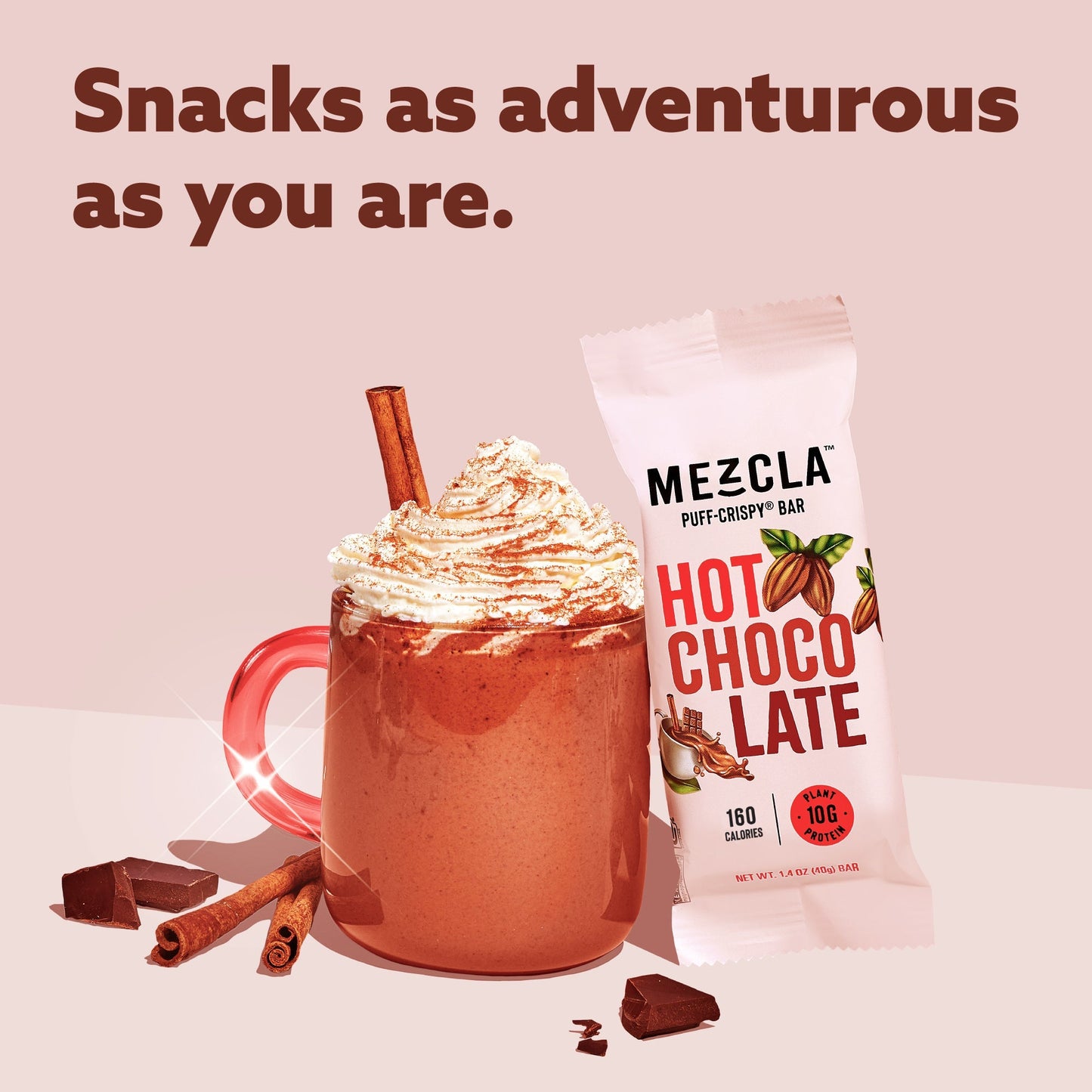 Mezcla Hot Chocolate Bars - 12 bars x 1.4 oz case
