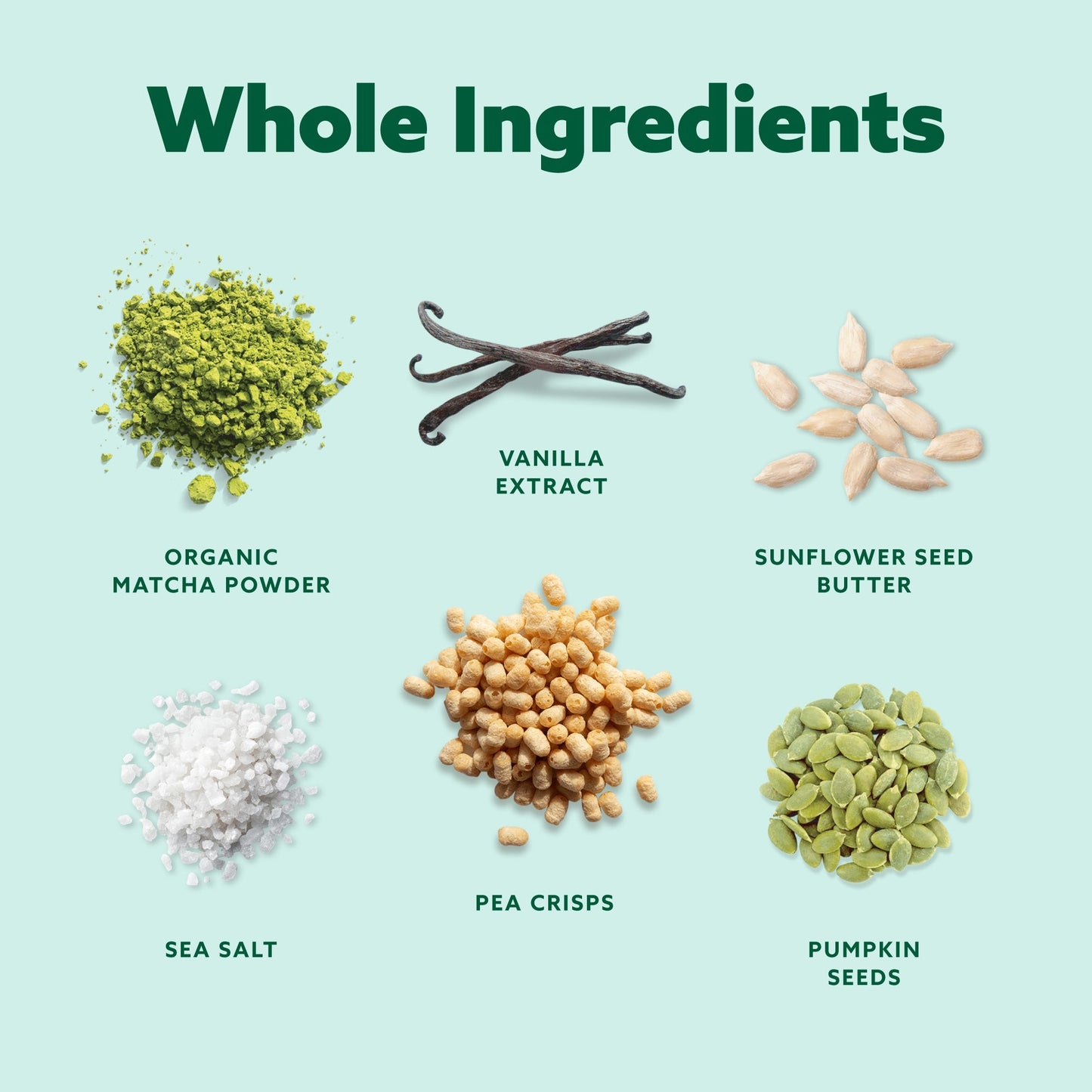 Mezcla Matcha Vanilla Bars - 12 bars x 1.4 oz case