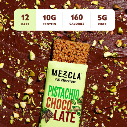 Mezcla Pistachio Chocolate Bars - 12 bars x 1.4 oz case