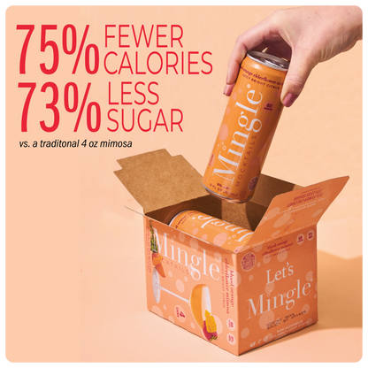 Blood Orange Elderflower Mimosa by Mingle Mocktails - Non Alcoholic Beverages