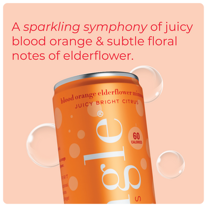 Blood Orange Elderflower Mimosa by Mingle Mocktails - Non Alcoholic Beverages