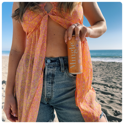 Blood Orange Elderflower Mimosa by Mingle Mocktails - Non Alcoholic Beverages