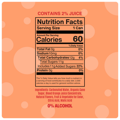 Blood Orange Elderflower Mimosa by Mingle Mocktails - Non Alcoholic Beverages