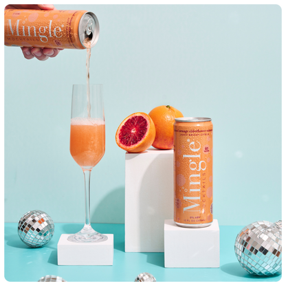 Blood Orange Elderflower Mimosa by Mingle Mocktails - Non Alcoholic Beverages