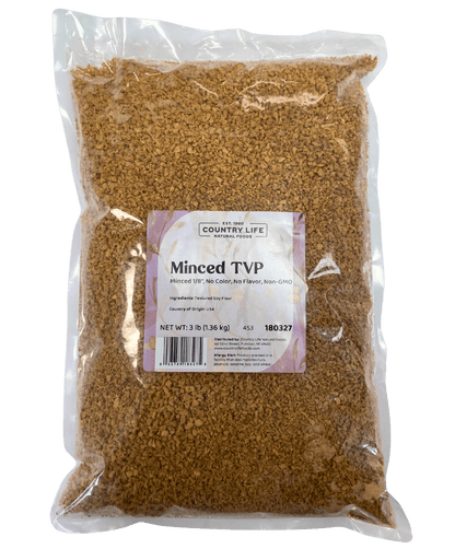 TVP Minced 1/8", No Added Color or Flavor, Non-GMO