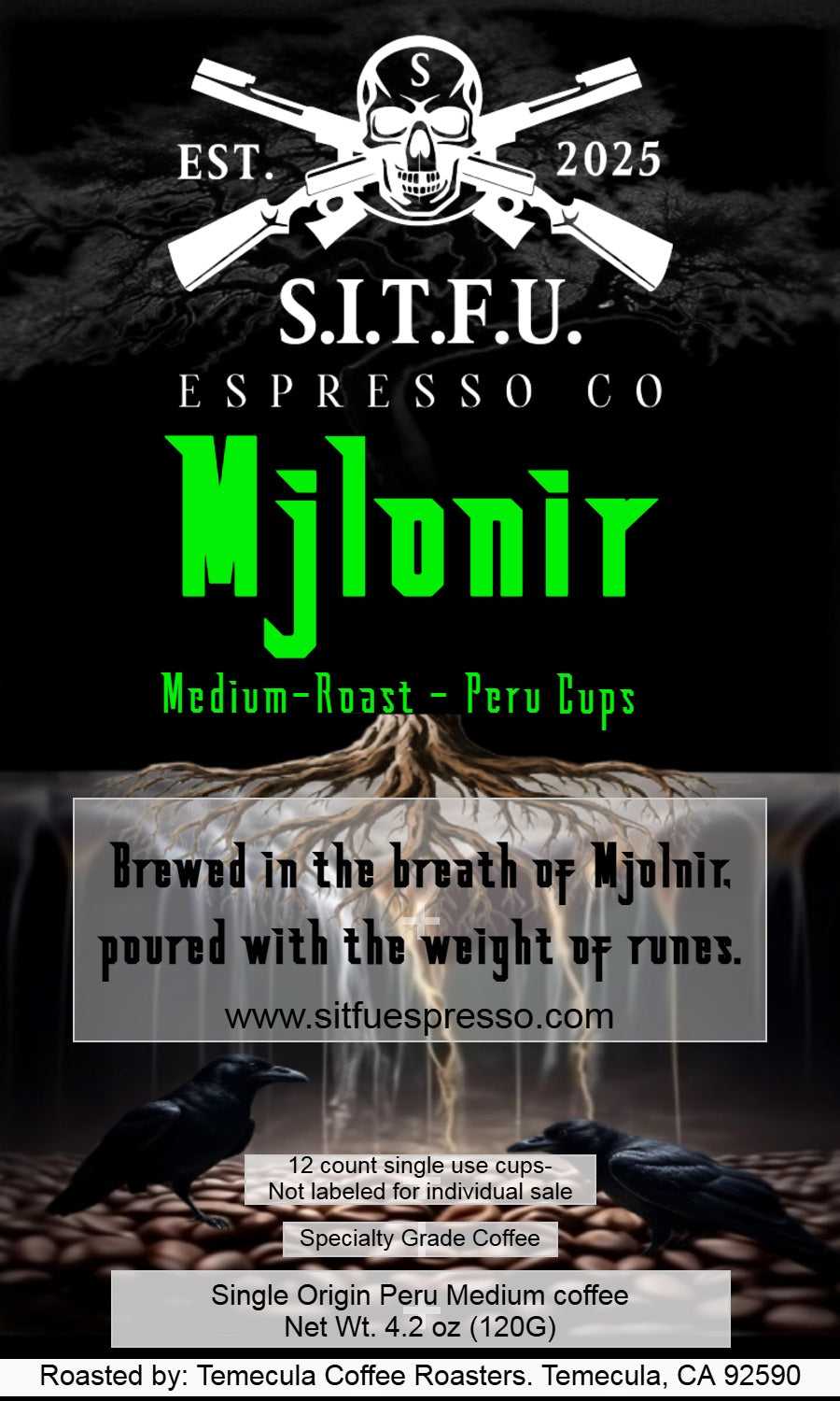 Mjlonir Peru Espresso Single Serve Cups