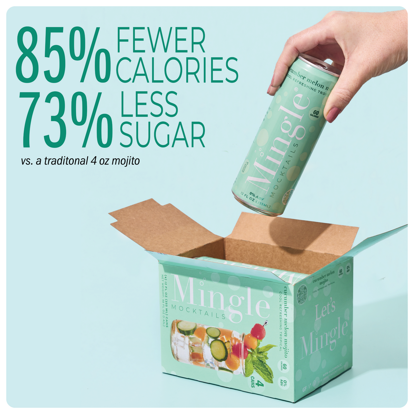 Cucumber Melon Mojito by Mingle Mocktails - Non Alcoholic Beverages