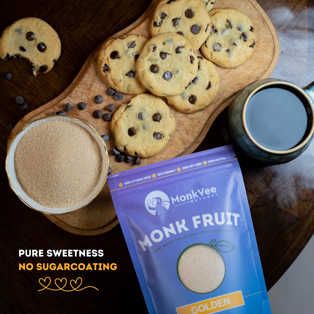Monk Fruit Sugar | Contains Erythritol, 100% Natural, Zero Calories