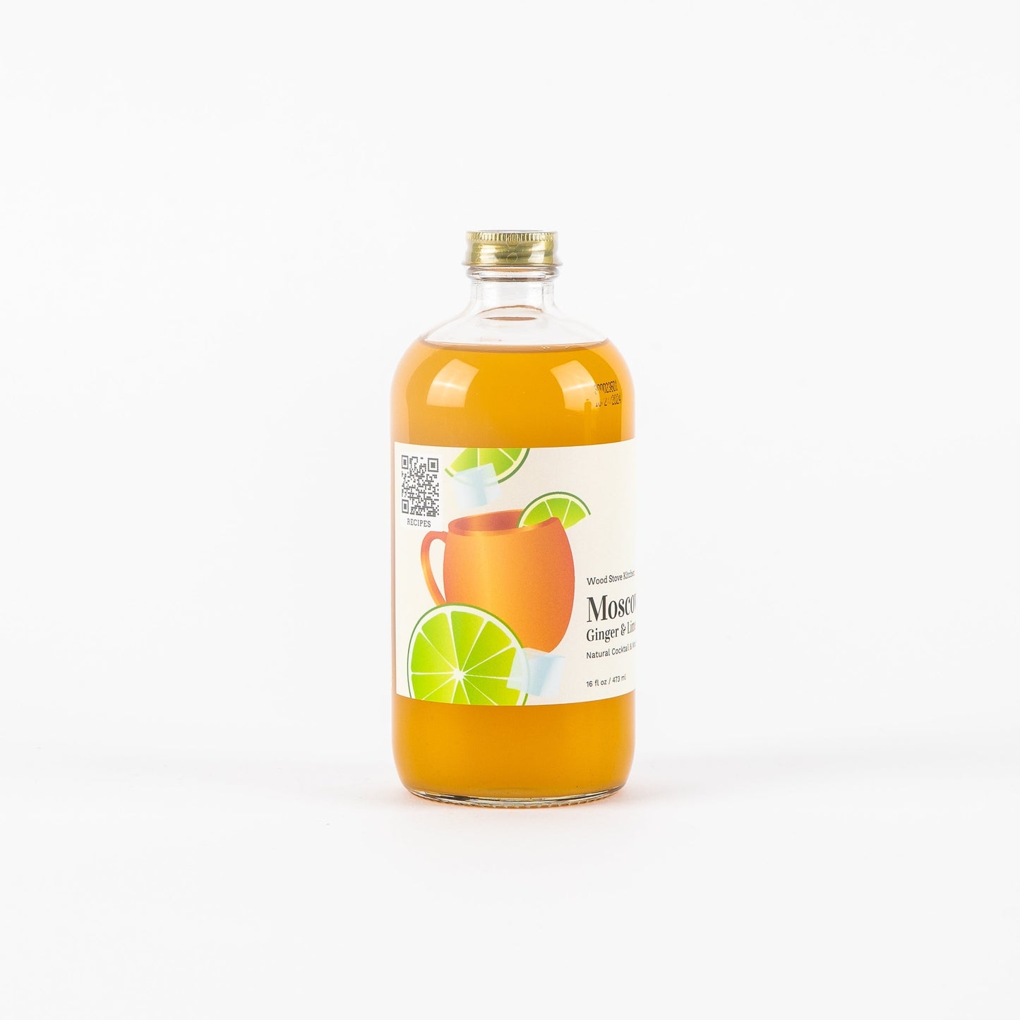 Moscow Mule (Ginger & Lime) Natural Cocktail/Mocktail Mixer by Wood Stove Kitchen