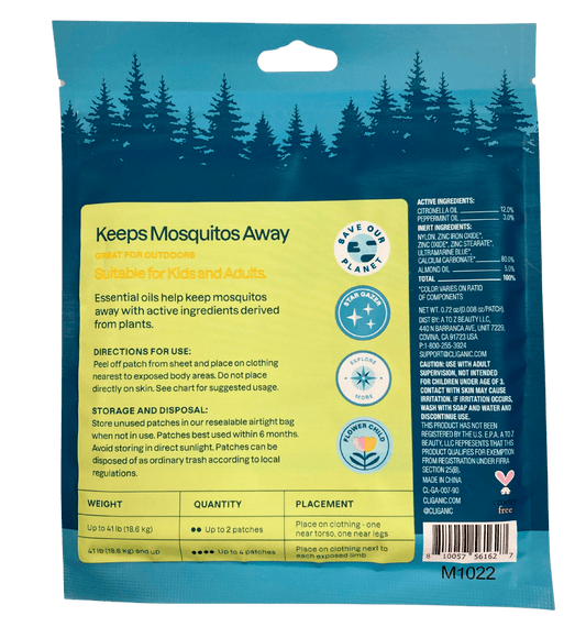 Mosquito Repellent Patches, Natural, Cliganic