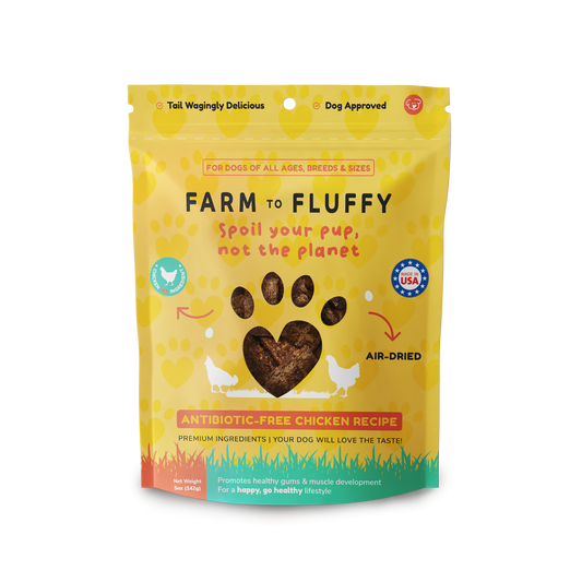 Farm To Fluffy Chicken Dog Treats, Antibiotic Free, Sustainable Bag - 5 oz