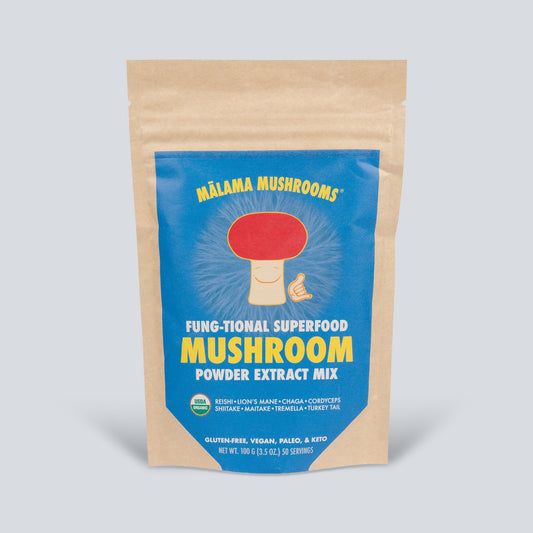 8 Mushroom Superfood Powder Mix by Mālama Mushrooms Hawaii