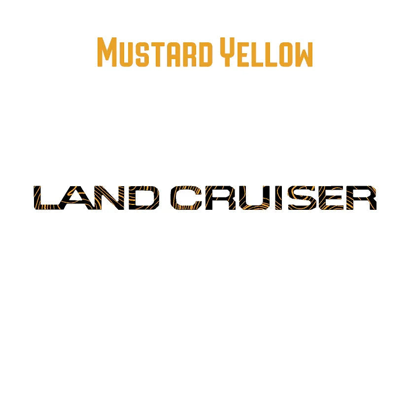 "Land Cruiser" Topographic Rear Tailgate Emblem Overlays - 2024+ Land Cruiser