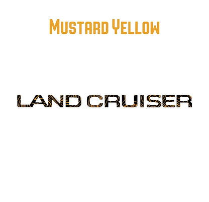 "Land Cruiser" Topographic Rear Tailgate Emblem Overlays - 2024+ Land Cruiser