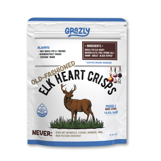 Elk Heart Crisps - 100% Grass-Fed/Finished