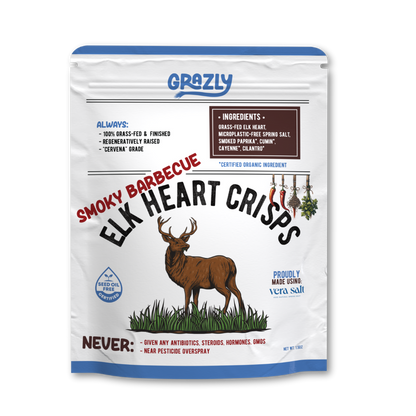 Elk Heart Crisps - 100% Grass-Fed/Finished