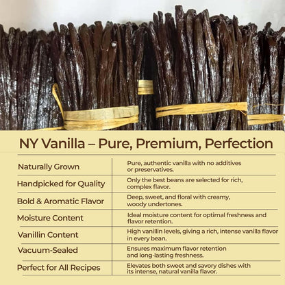 SPECIAL 12 lb. Bulk Gourmet Vanilla Beans – Premium Grade A Vanilla Bean Pods for Baking & Extract