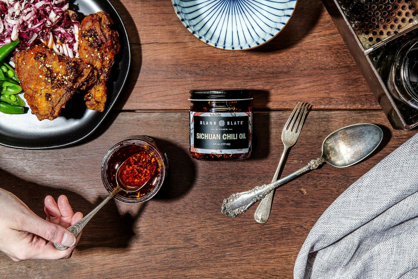 Blank Slate Sichuan Chili Oil Jar - 12 jars x 6oz case