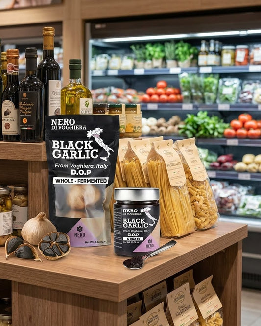NERO FERMENTO Italian Whole Black Garlic 4.23 oz (3-4 bulbs)