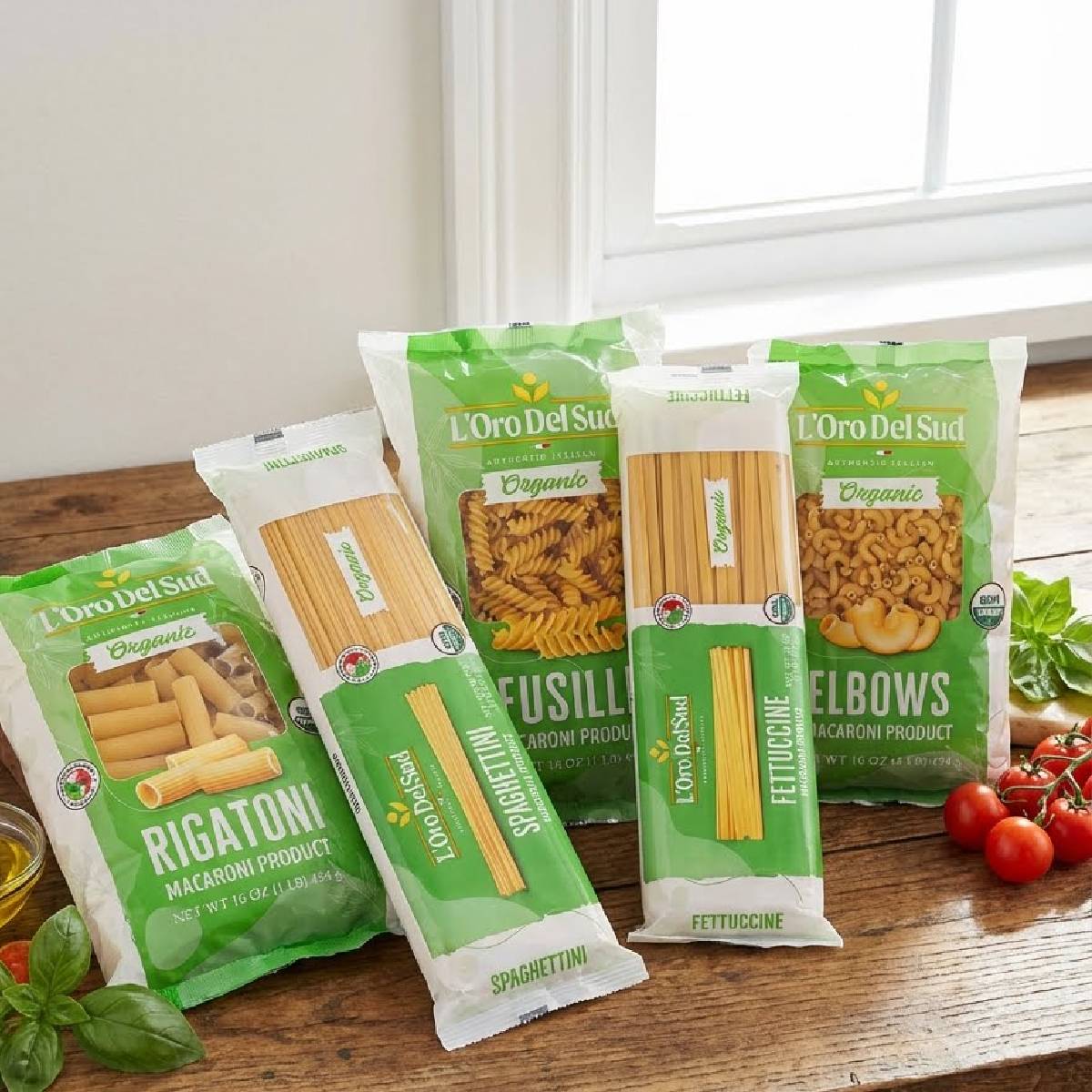L'Oro Del Sud, Organic Elbows Pasta, 2 Pack x 10 lb Bag