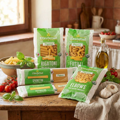 L'Oro Del Sud, Organic Elbows Pasta, 2 Pack x 10 lb Bag