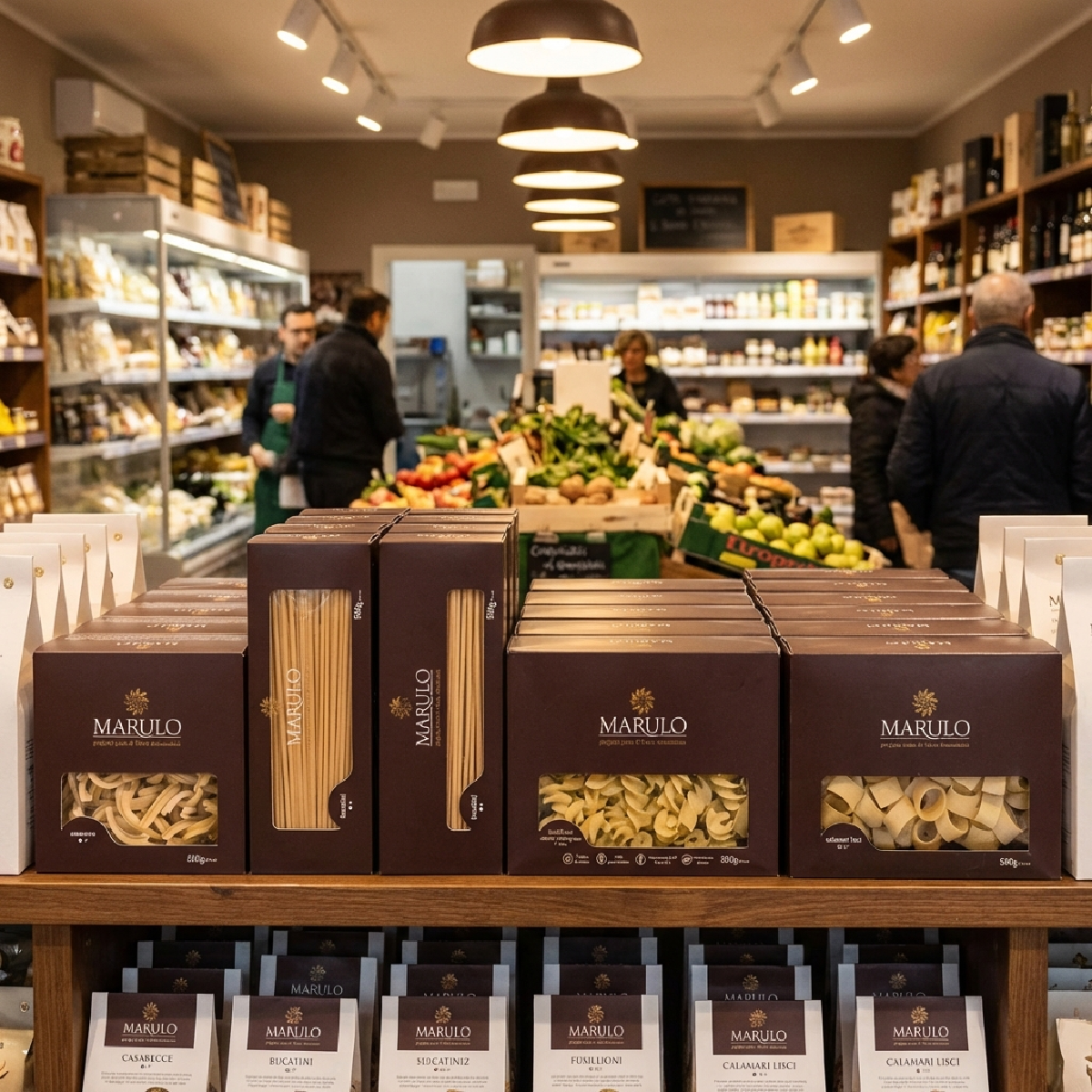 Marulo, Fusilloni Pasta, Artisan Bronze Die-Cut Pasta, 12 Pack  x 1.1 lb