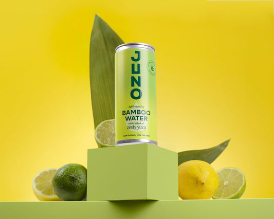 Juno Bamboo Water Zesty Yuzu Can - 12 Cans x 250 mL case