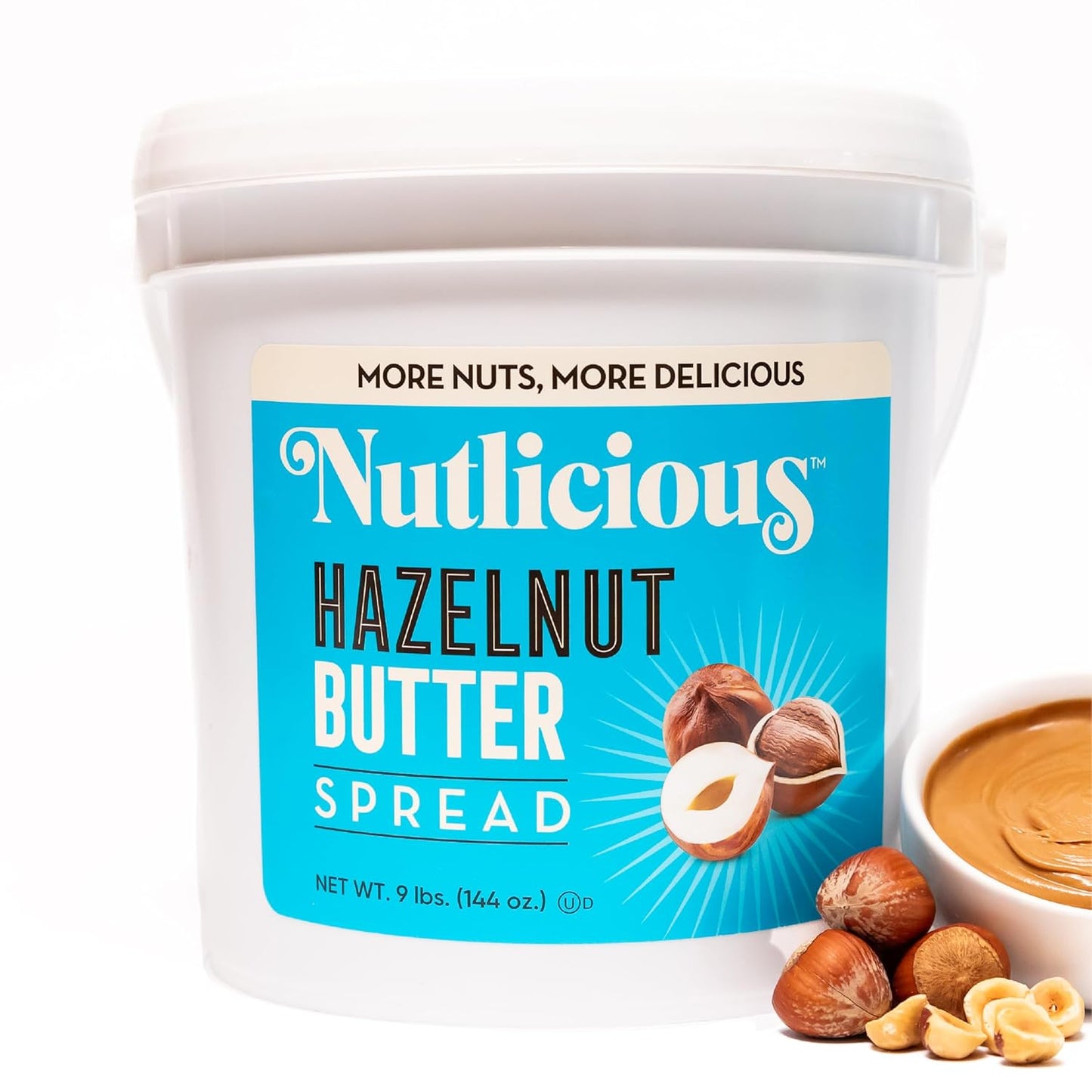 Nutlicious, Hazelnut Butter Spread for Food Service (9 lb)