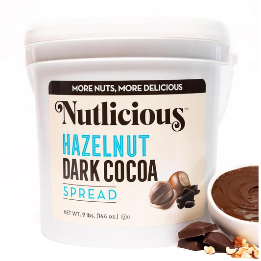 Nutlicious, Hazelnut Dark Cocoa Spread (9 lb)
