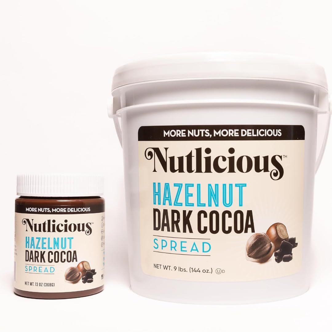 Nutlicious, Hazelnut Dark Cocoa Spread (9 lb)