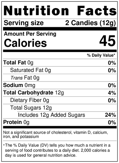 Maple Leaf Hard Candies, Individually Wrapped