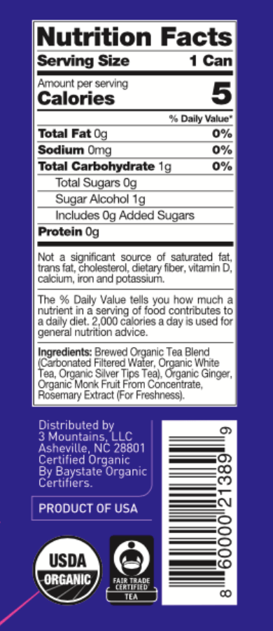 Sarilla Organic Ginger Antioxidant Spritzer - 12 Cans