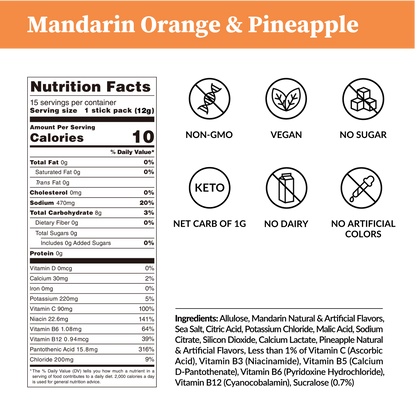 Mandarin Orange & Pineapple - Zero Sugar