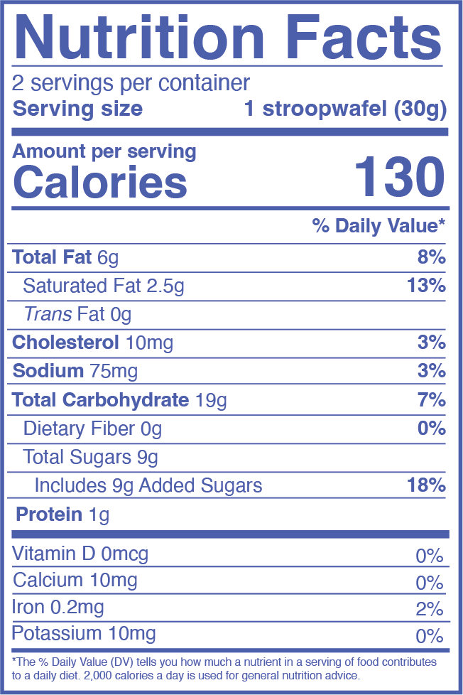 Stroop Club Gluten Free Traditional Caramel Organic Stroopwafels (NOT VEGAN Box - 12 packs x 2-pack case