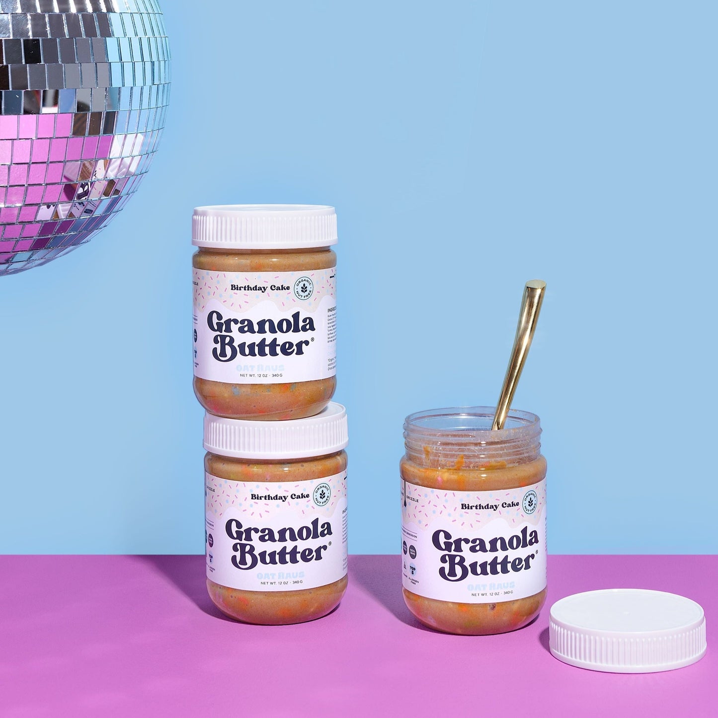 Birthday Cake Granola Butter by Oat Haus