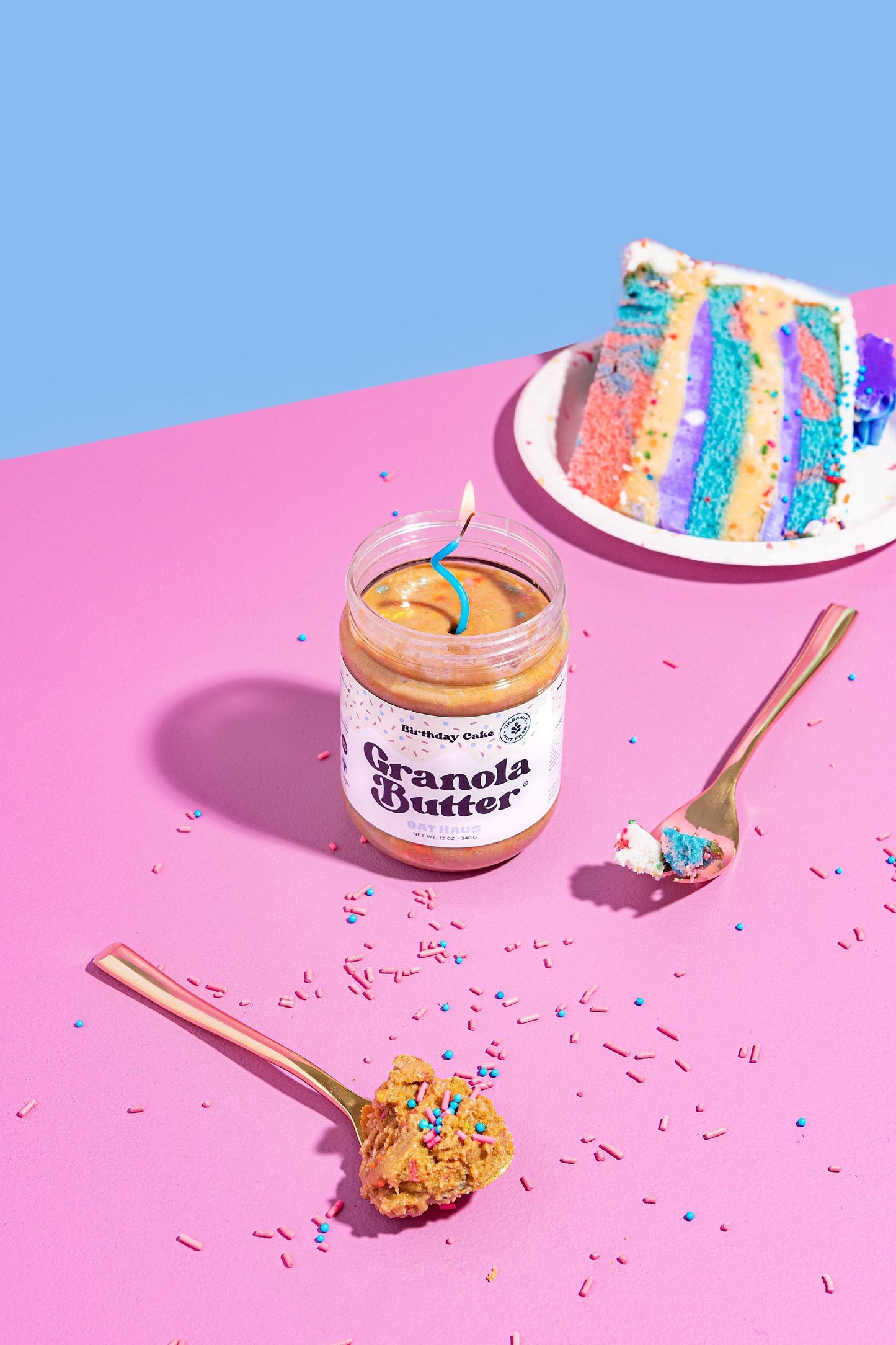 Birthday Cake Granola Butter by Oat Haus