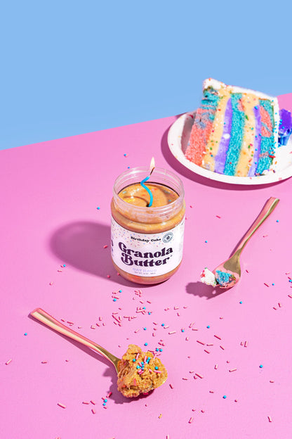 Birthday Cake Granola Butter by Oat Haus