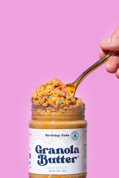 Birthday Cake Granola Butter by Oat Haus