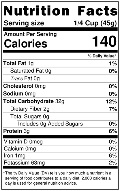 Jasmine Rice, Brown, Organic