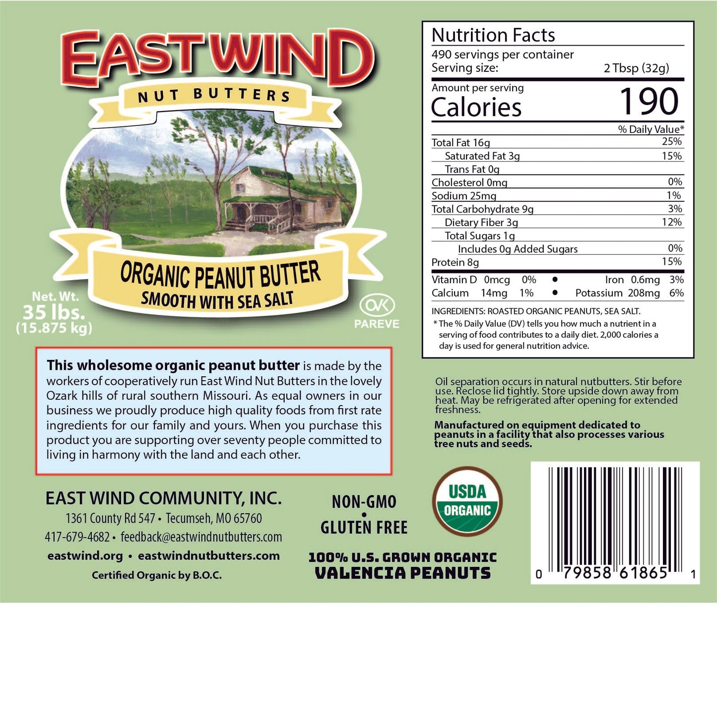 Organic Valencia Peanut Butter- 2 Ingredients or less