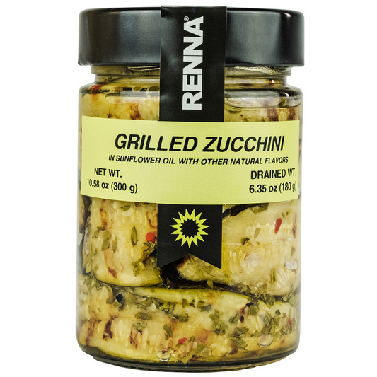 SALE! Renna, Grilled Zucchini In preserved in oil, 10.58oz