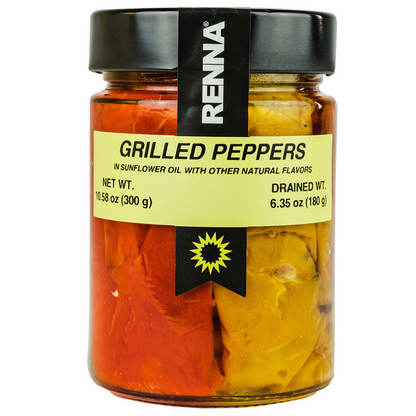 SALE! Renna, Grilled Roasted Sweet Bell Peppers in Oil, 10.58oz