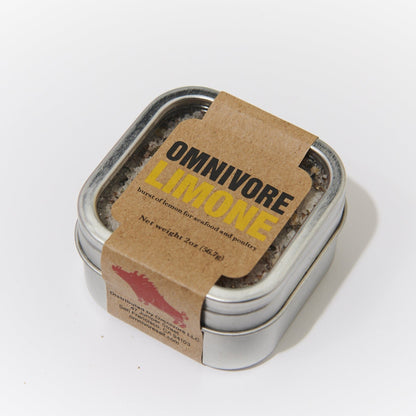 Omnivore Limone Salt 2 oz. Tin - 6 Tins x 2 oz case